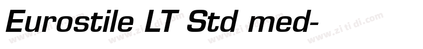 Eurostile LT Std med字体转换